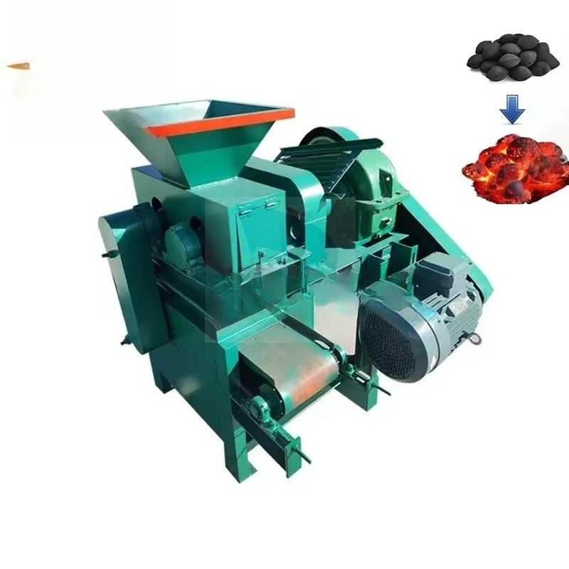Scrap rice husks and sawdust are used to produce various spherical carbon blocks using ball compactors