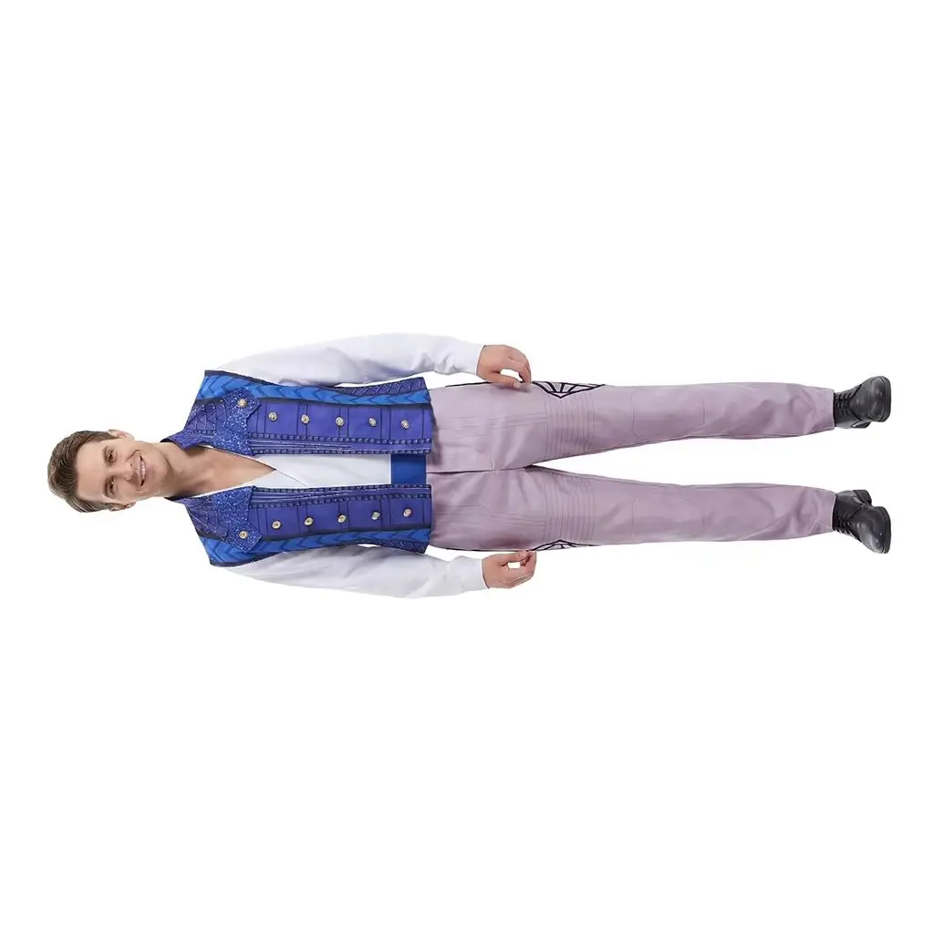 

Fiyero Tigelaar Cosplay Costume Prince Fiyero Blue Vest Outfit Adult Men Halloween Cosplay Fancy Dress Party Full Set Suit