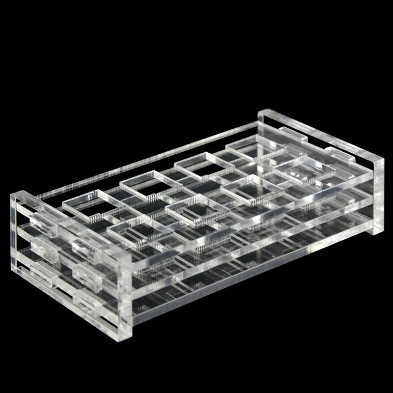 Color comparison dish rack 751 10mm plastic organic glass 8-hole 12 hole 24 hole quartz color comparison dish placement rack