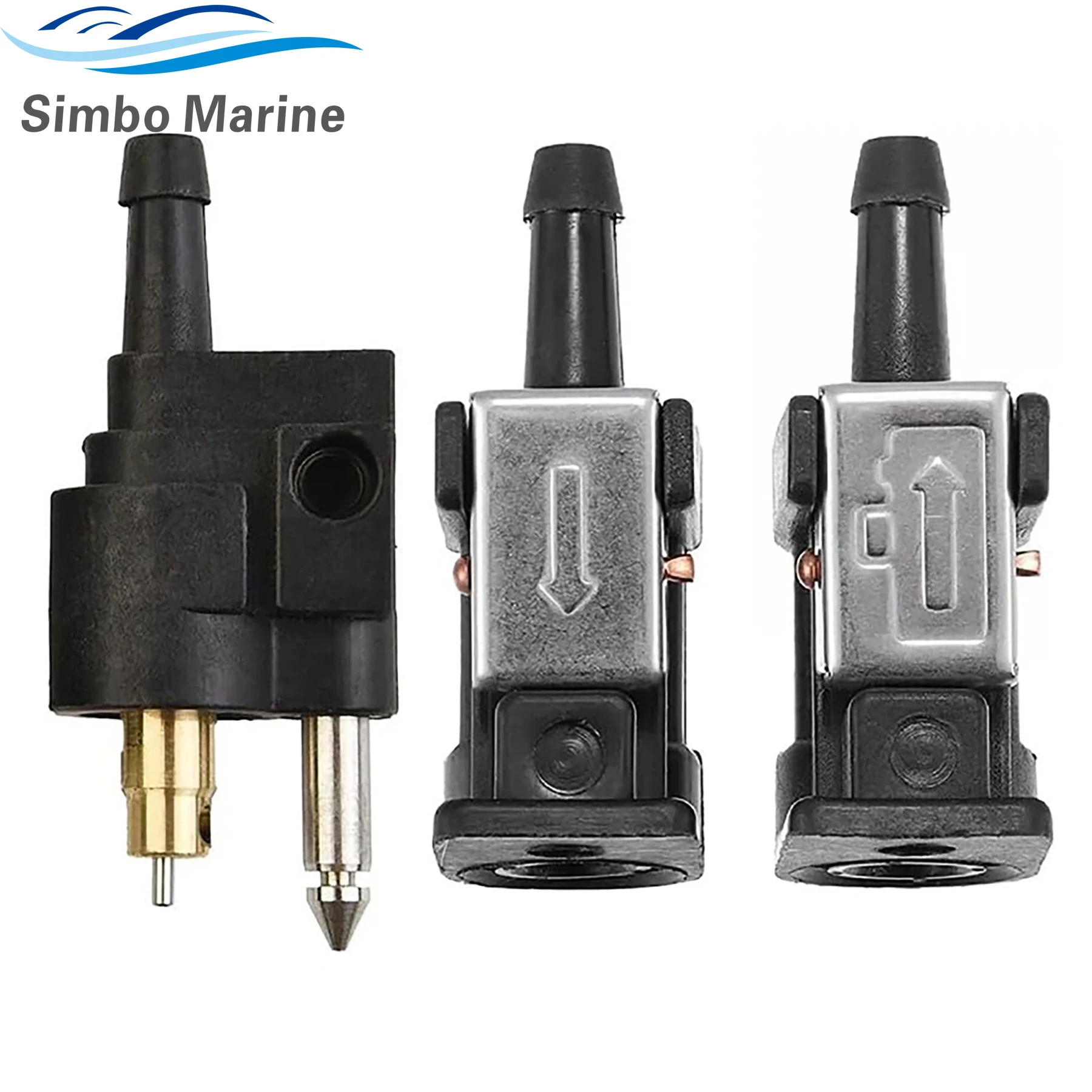 6mm Fuel Line Connector Pipe Joint for Yamaha Boat Outboard Engine Fuel Tank Hose Pipe Replaces 6Y1-24305-06 6G1-24304-02