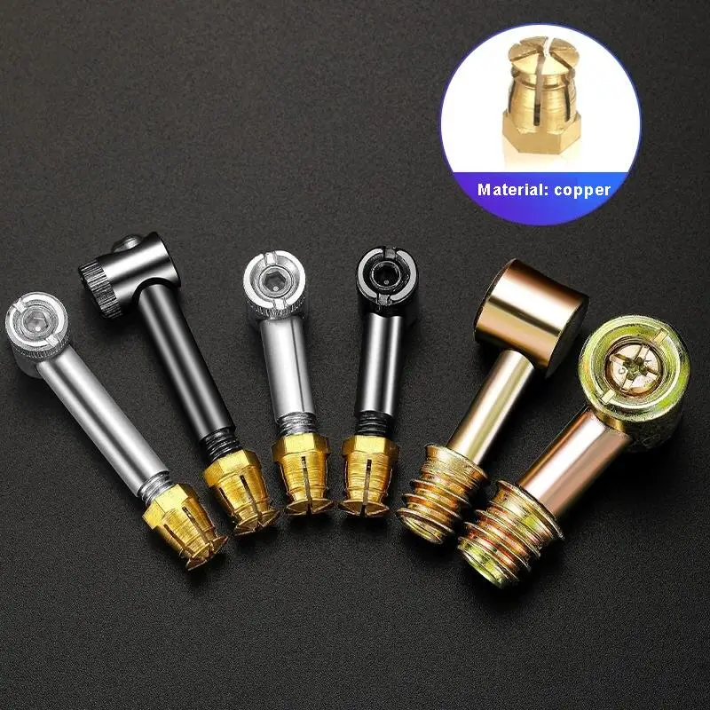 100Sets 3-in-1 Furniture Connecting Hardware Set Cam Screw Eccentric Wheel Nut Cam Lock Nut for Wardrobe Splicing Cabinet