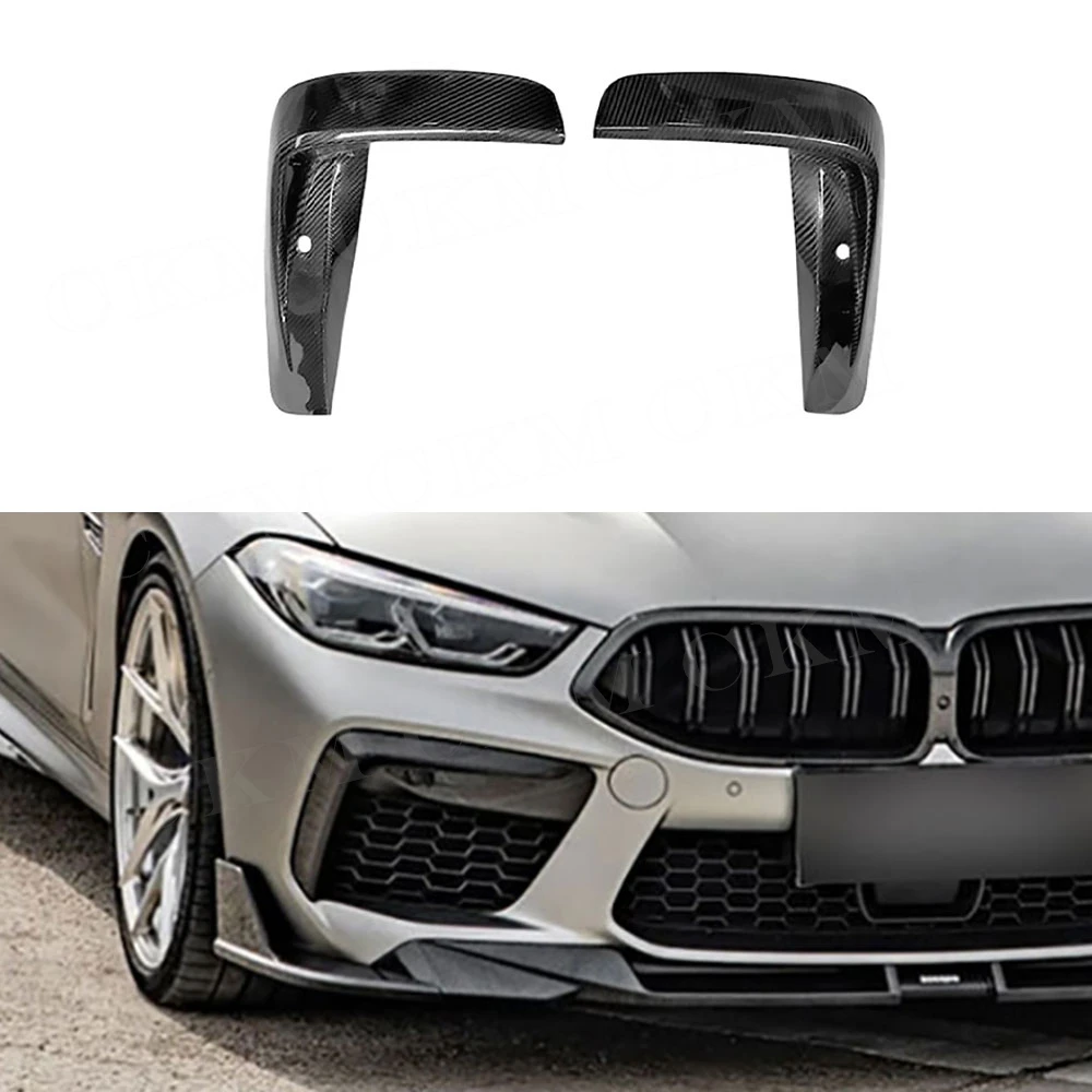 

For BMW M8 F91 F92 F93 2017-2023 Front Bumper Lip Splitter Fog Lamp Grille Trim Bodykits Front Bumper Grille Decorative Strip