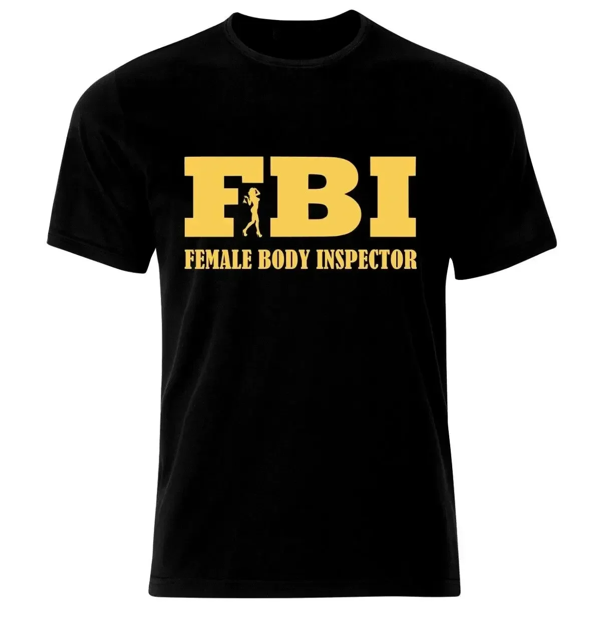 Summer Cotton Short Sleeve O-Neck Mens T Shir.Funny Sexy FBI Logo Female Body Inspector T-Shirt.t shirts for men.S-5XL