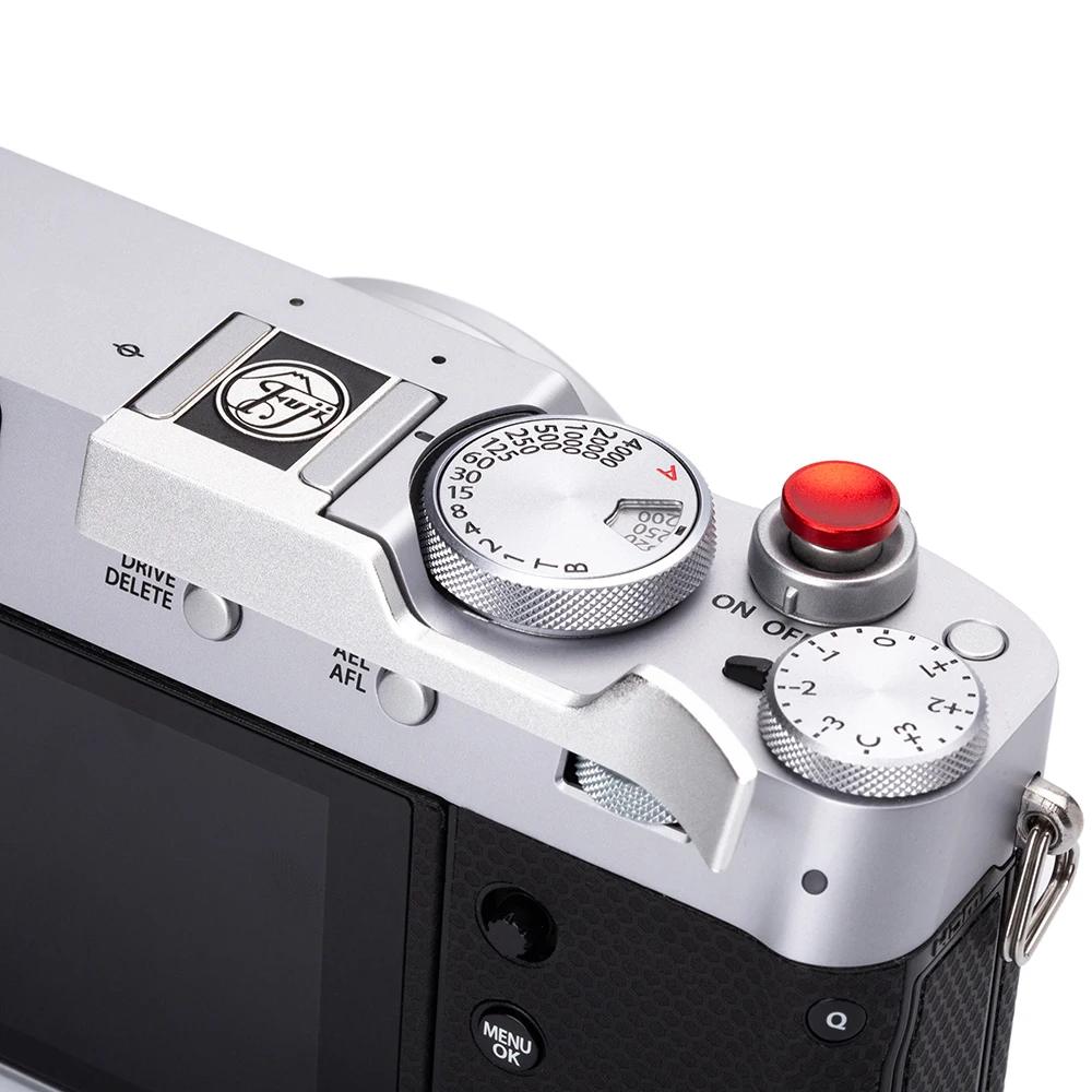 Metalowy uchwyt na kciuk z miękkim przyciskiem zwalniania do Fuji X100V X100VI X100F X100T Osłona gorącej stopki Przycisk migawki Akcesoria do aparatu — zdjęcie produktu 5