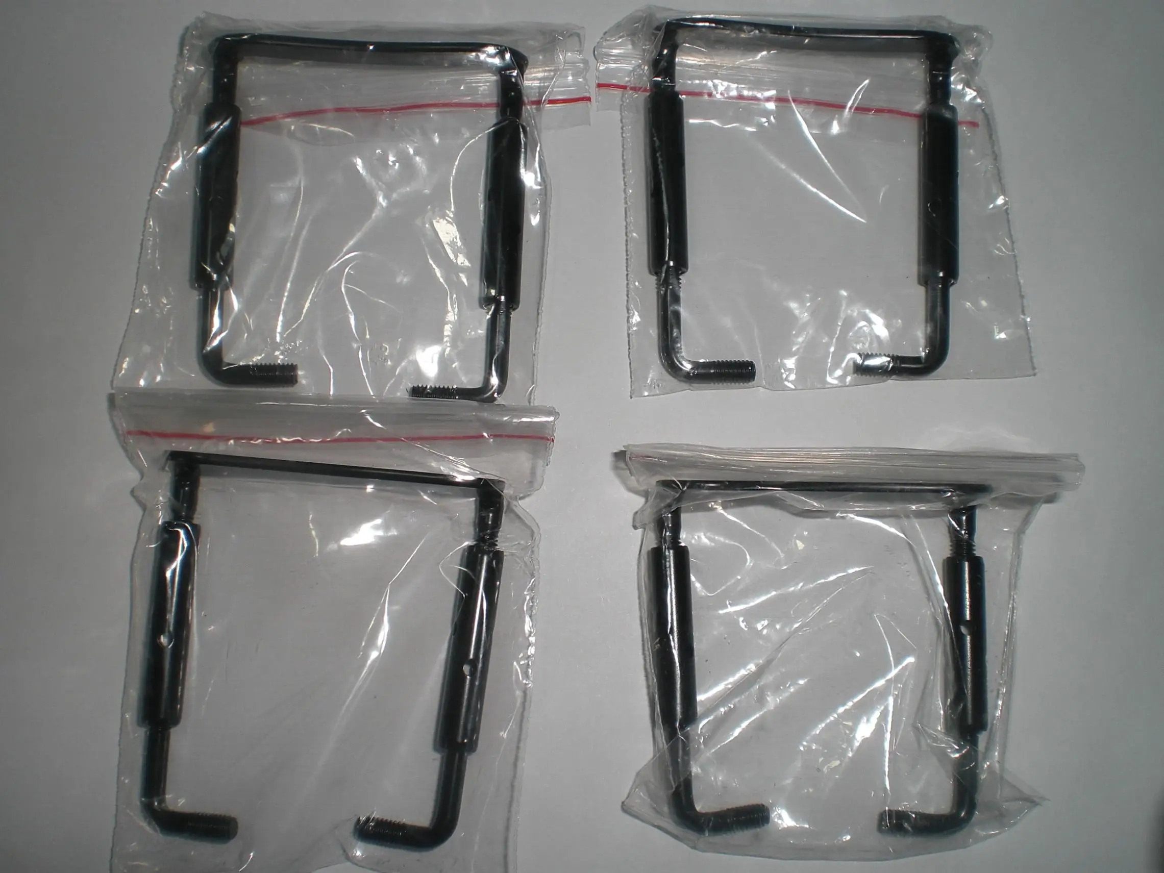 8PCs Violin Chin Rest Clamp 3/4 to 4/4 Black Color