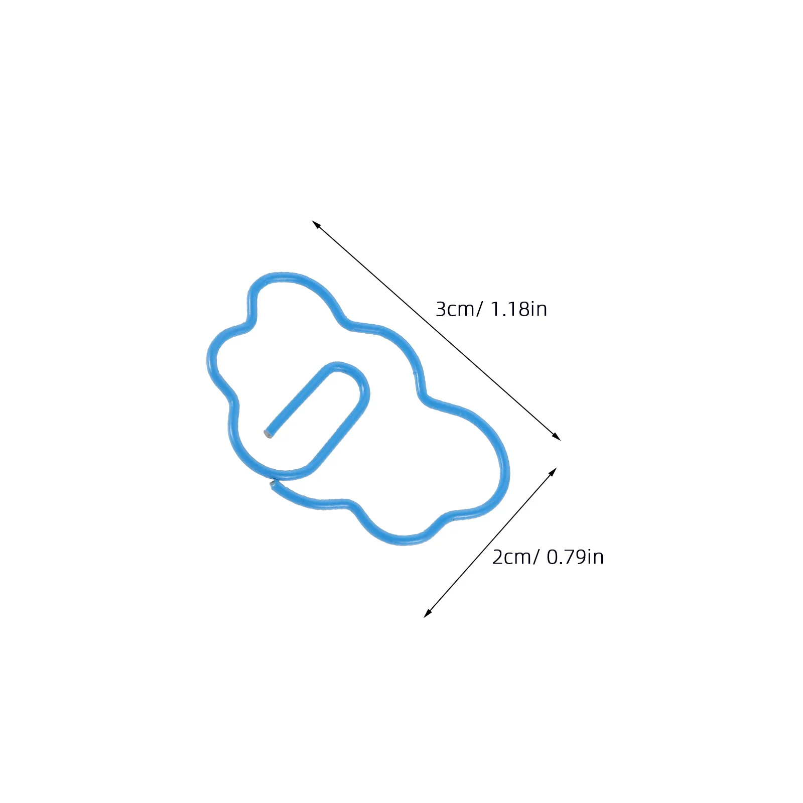 48Pcs Cloud-Shaped Paper Clips Creative Bookmarks Decorative Metal Page Holder for Journals Scrapbooks Planners