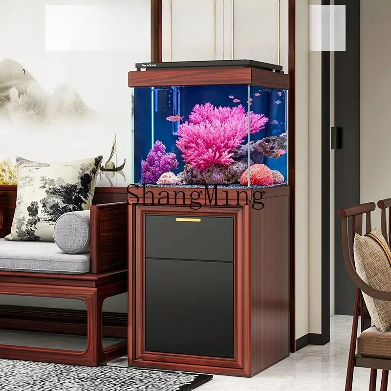 

FG Premium Exquisite: Новый китайский аквариум для дома и офиса из ультрапрозрачного стекла, квадратный, с нижним фильтром