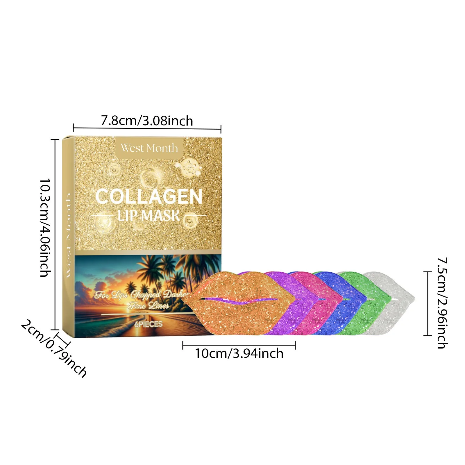 Patch idratante e idratante levigante al collagene linea di riparazione per la cura esfoliante e maschera per labbra plumpliness e antirughe