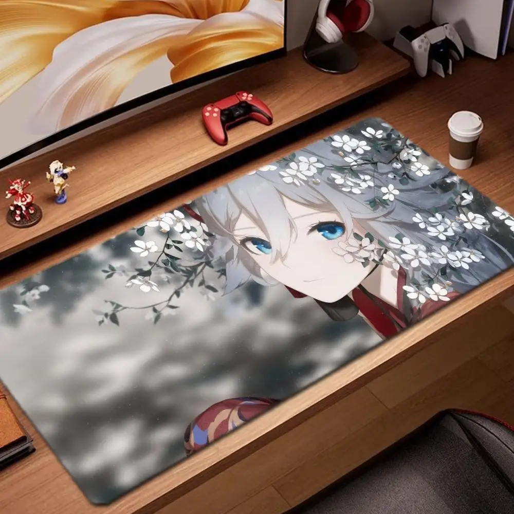 

fu hua Mouse Pad Game Accessories keyboard pad XXL large locking edge 900X400 mm table mat Gaming mousepad