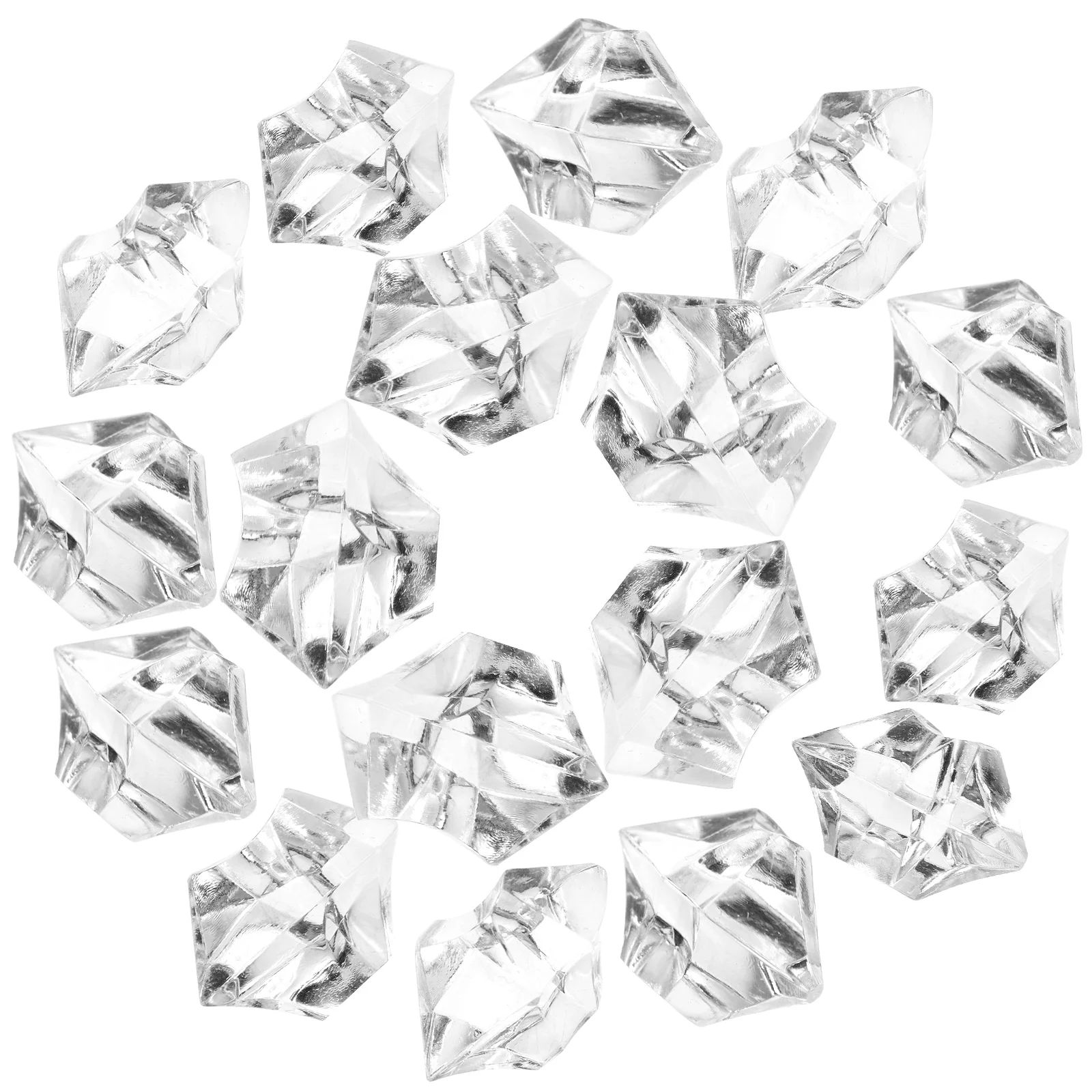 

Transparent Plastic Faux Realistic Look Irregular Shape Table Decor For Restaurant Home Photography