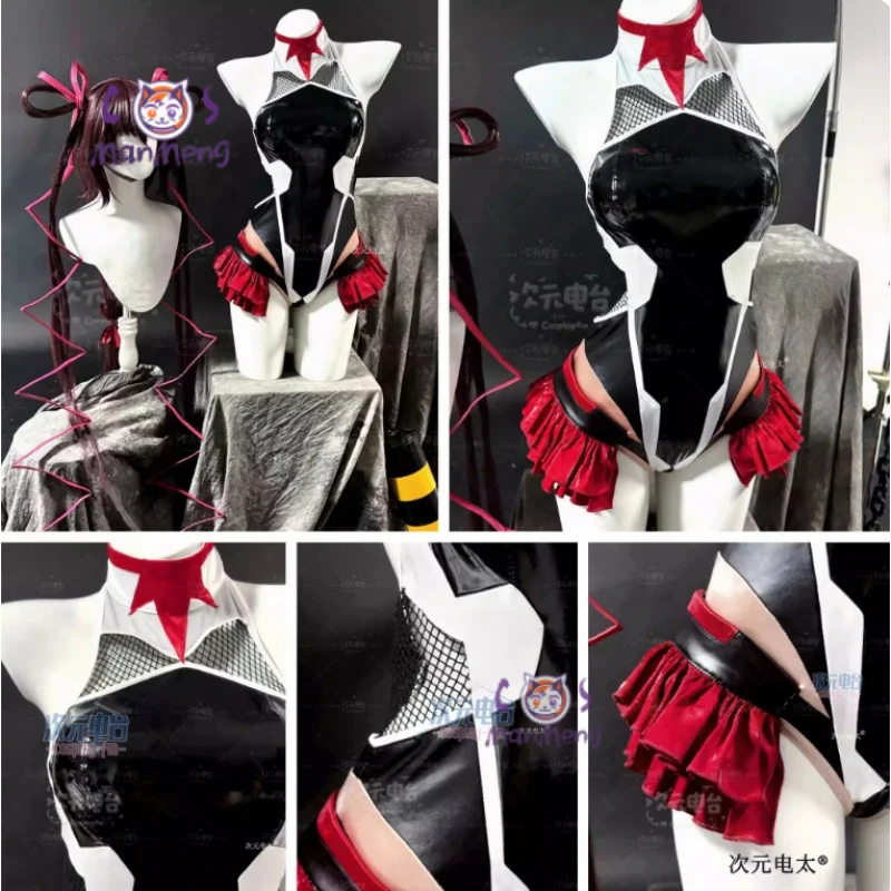 

Костюм для косплея Game Taimanin Mizuki Shiranui, женский сексуальный кожаный комбинезон, реквизит, парик, новая форма на Хэллоуин, Рождество