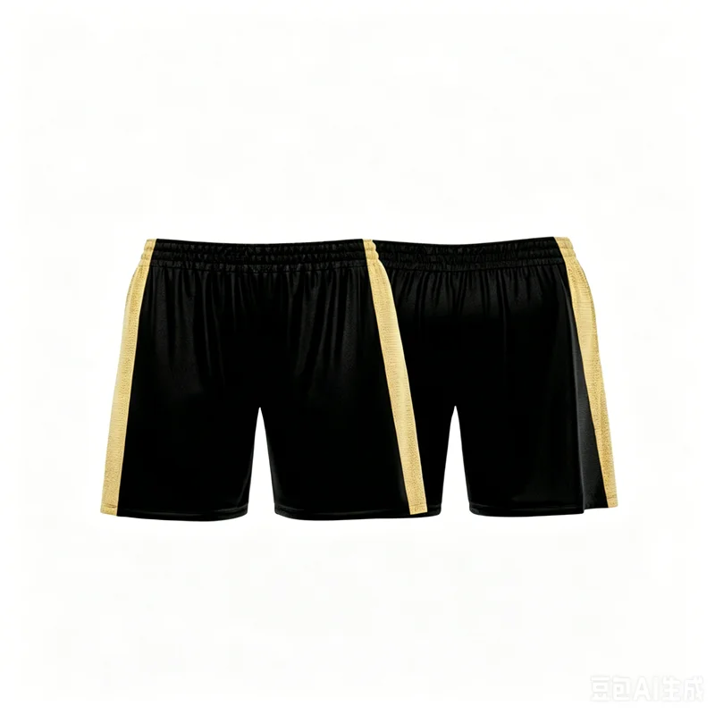 This Is A Customized Beige And Black Beach Shorts Summer Fashion Breathable Short Pants