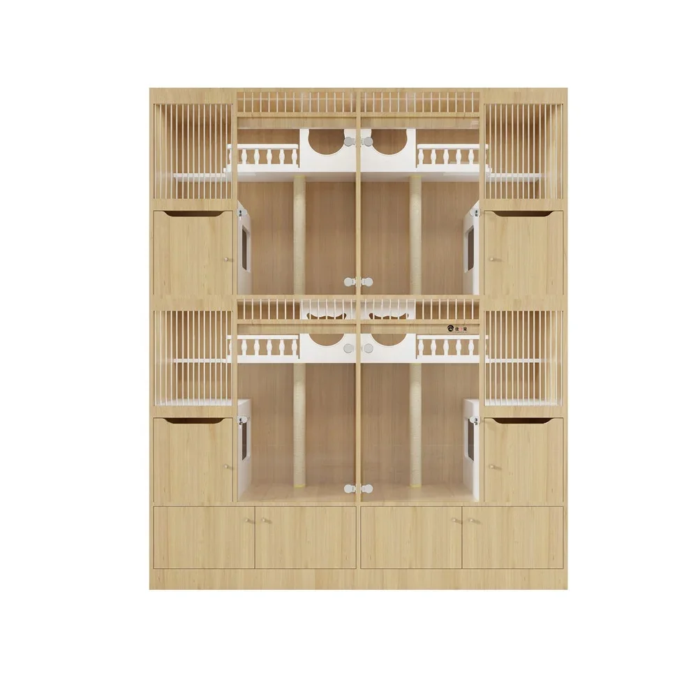 

# JHot Распродажа, прочная домашняя роскошная деревянная мебель для домашних животных, массив дерева, кошачий домик, вилла, дышащие коробки для кошек