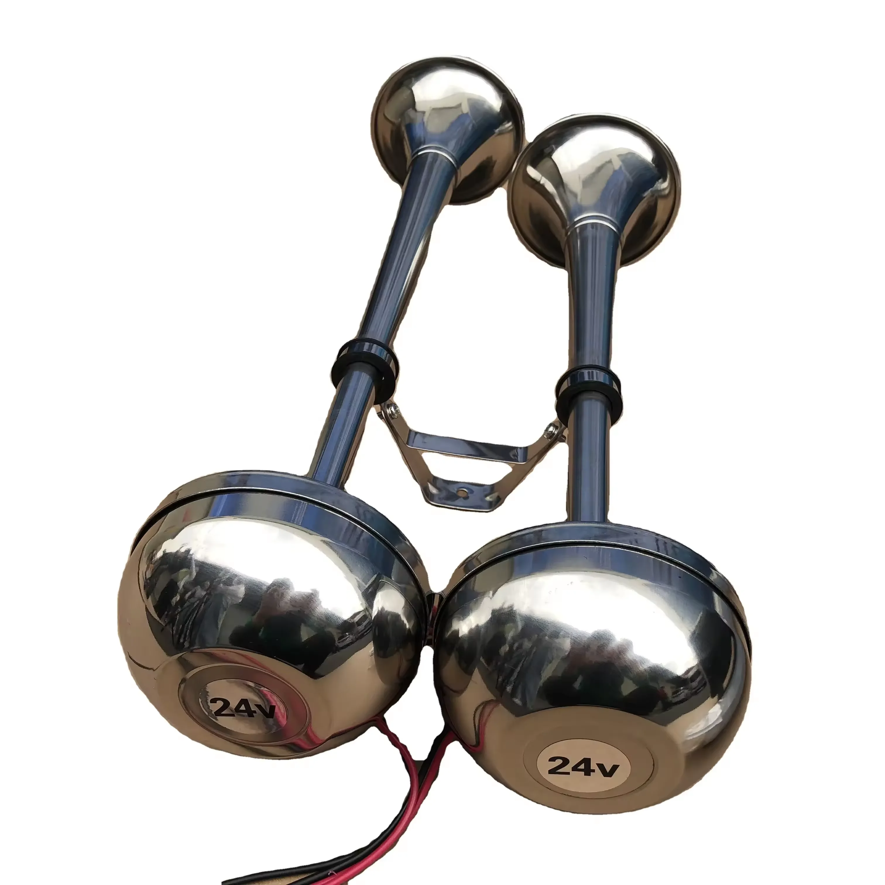 STLF Marine Electric Horn Double Horn and Single Horn Stainless Steel 306 DV 12V/24V Economical and Durable