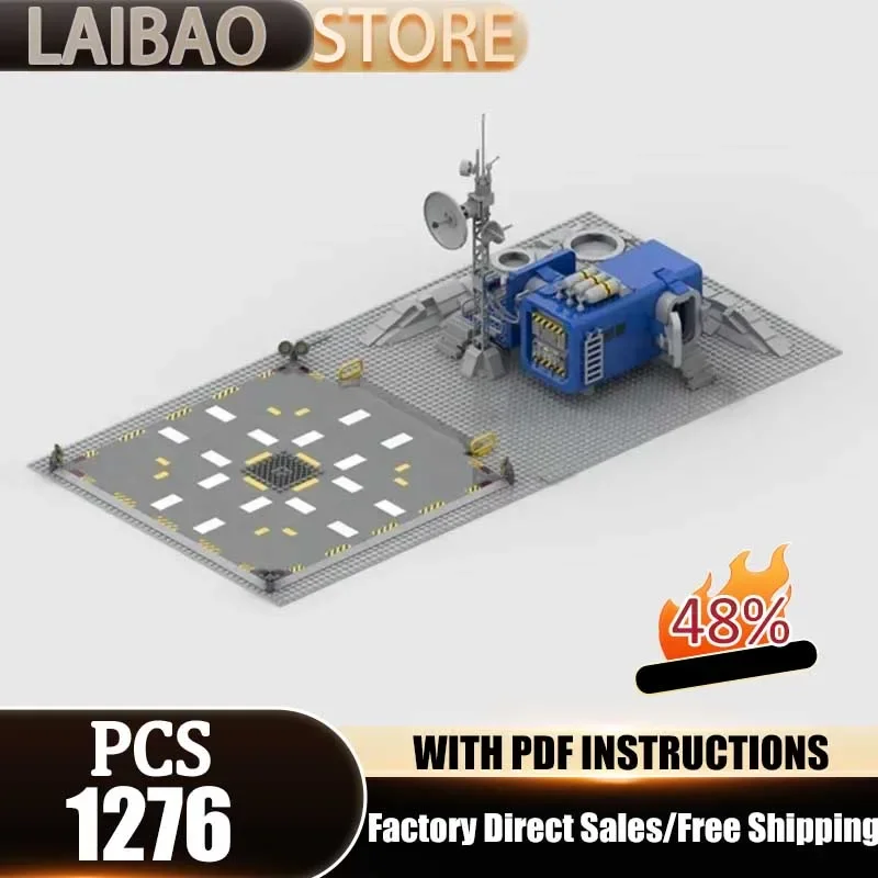 Classic Space Model Moc Building Bricks The New Galaxy Outpost Explorer Technology Blocks Gifts Christmas Toys DIY Sets Assembly