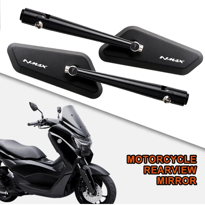 

2Pcs/Pair Aluminum Motorcycle Rearview Mirror small Back Side Convex Mirror For YAMAHA NMAX VMAX TMAX NMAX155 NMAX150 NMAX125