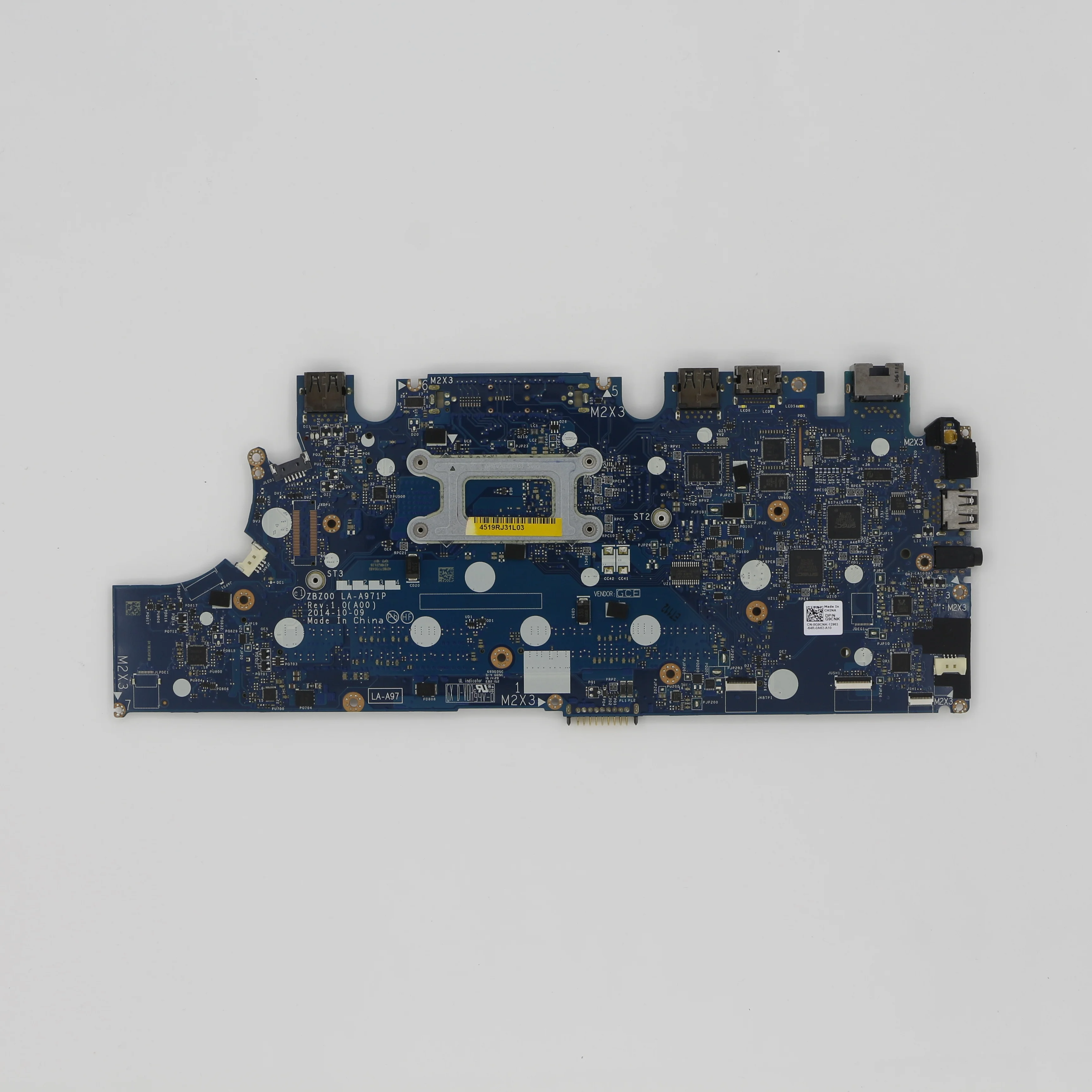 New LA-A971P 0G9CNK G9CNK For DELL Latitude E7250 With I5-5300U Laptop Motherboard 100% Working Well