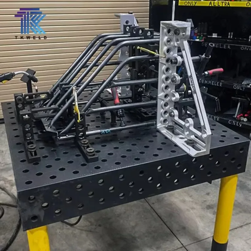 High Quality 3D/2D D28 Turning Table Clamping CE Certified Robot Welding Table With Plasma Nitrided 0.5mm D16 D28