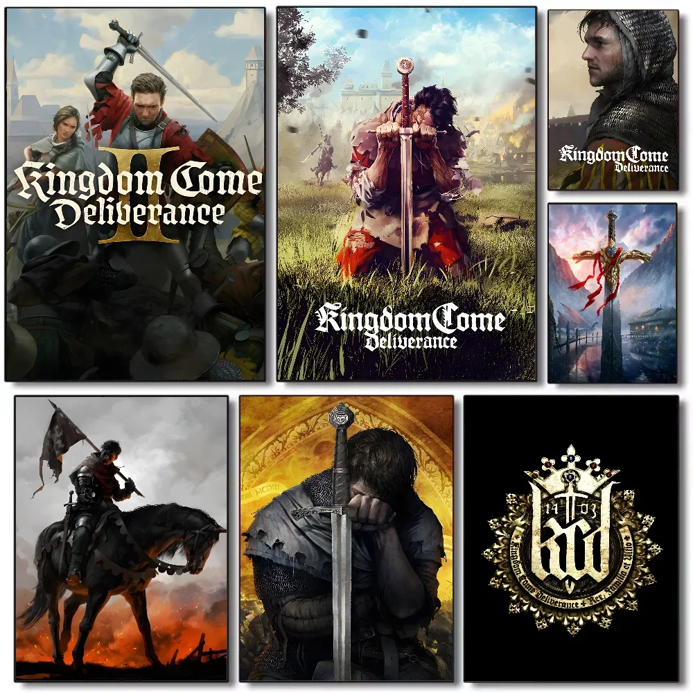 

Kingdom Deliverance 2 Game Poster HD art sticky wall waterproof home living room bedroom bar aesthetic decoration
