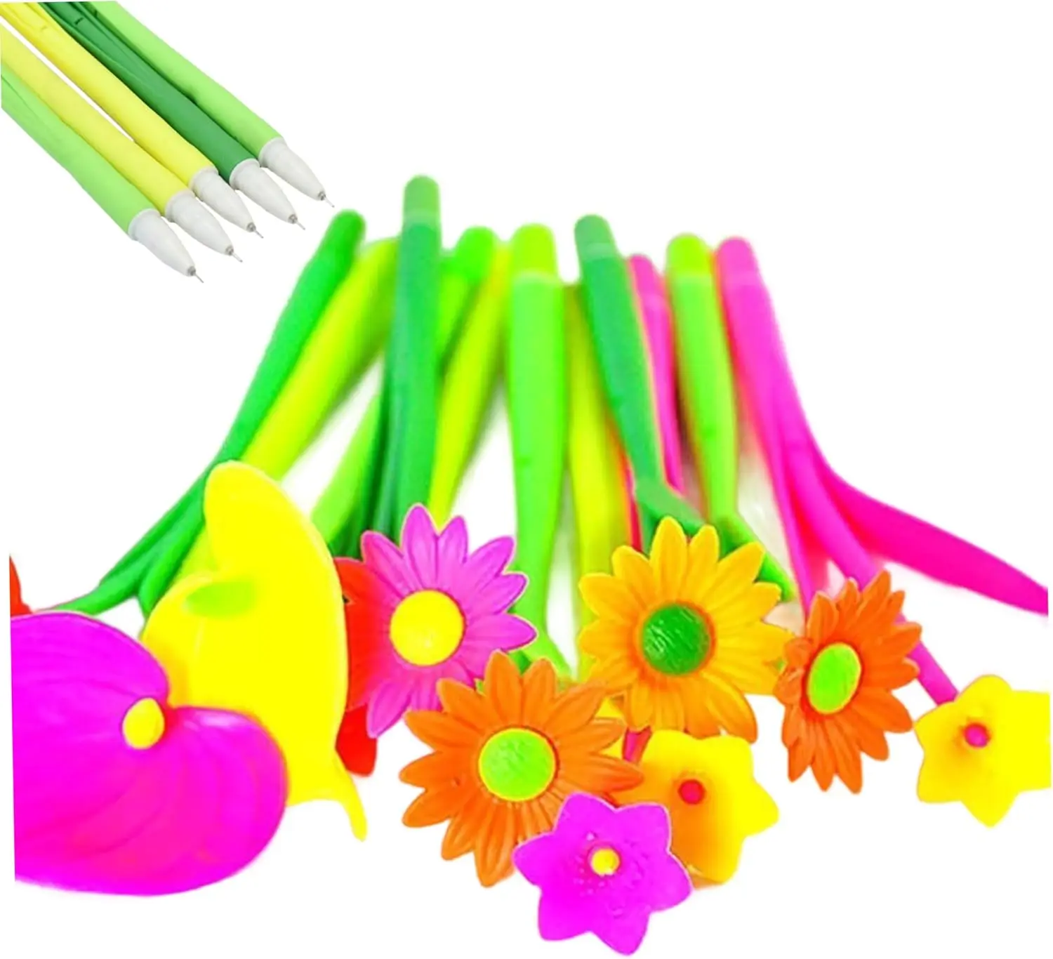 

Flower Gel Pens,0.5mm Black Creative Gel Ink Plant Pens Suitable for Home Office School Kids