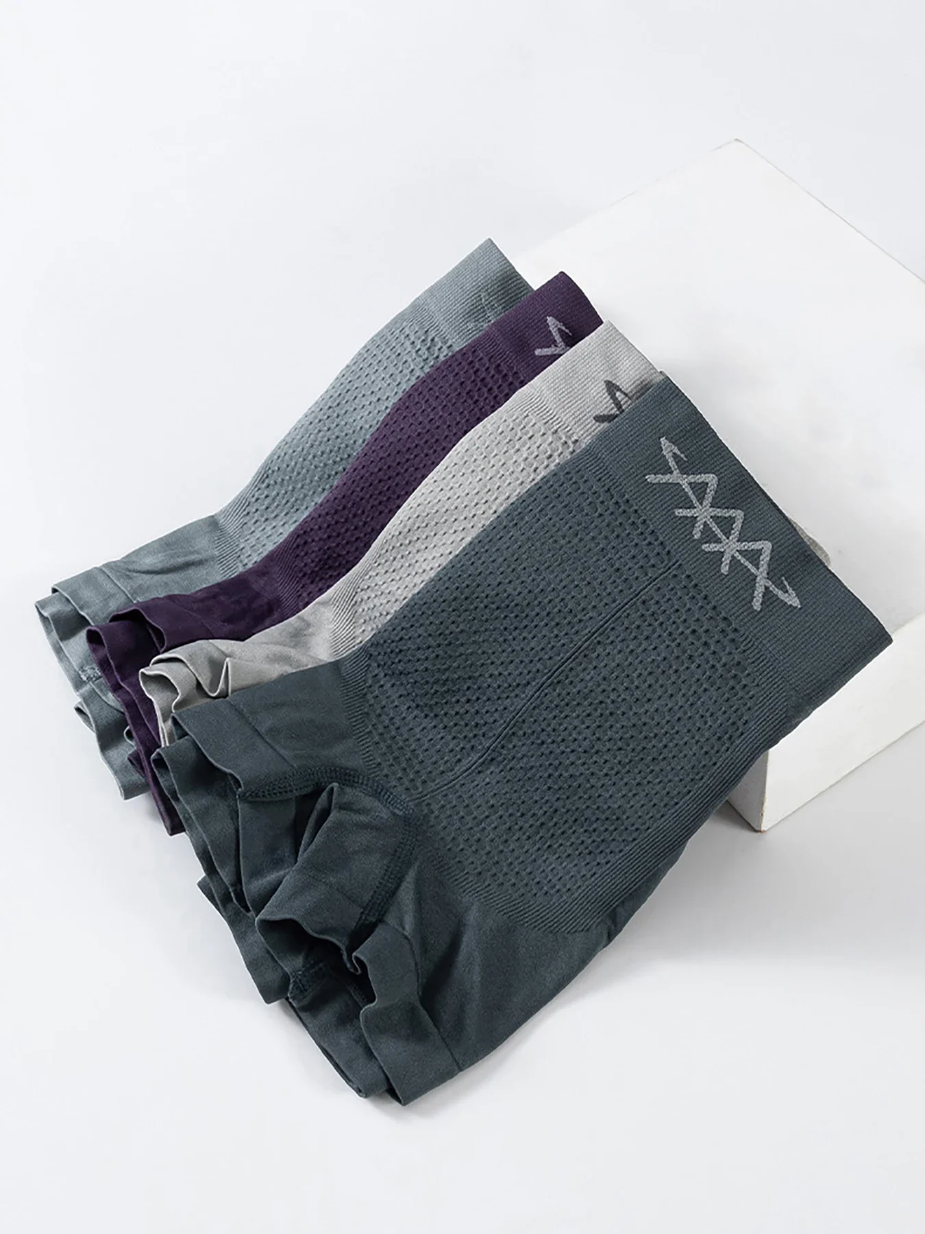4PCS men's underwear waist stretch breathable flat Angle briefs simple fashion comfortable briefs combination