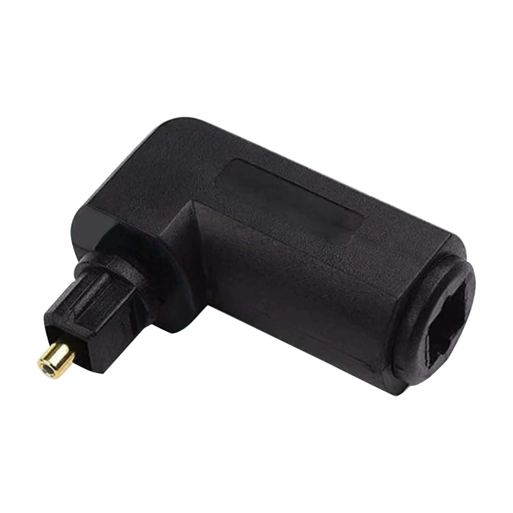 360 度デジタルオーディオコンピュータテレビ DVD オーディオ光ファイバーケーブルスクエアポート 90 度光オーディオコネクタアダプタ