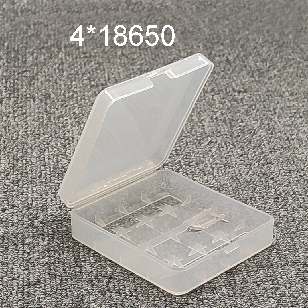 18650 20700 21700 26650 AA  AAA Battery Storage Box Hard Case Holder Rechargeable Battery Power Bank Plastic Case Transparent