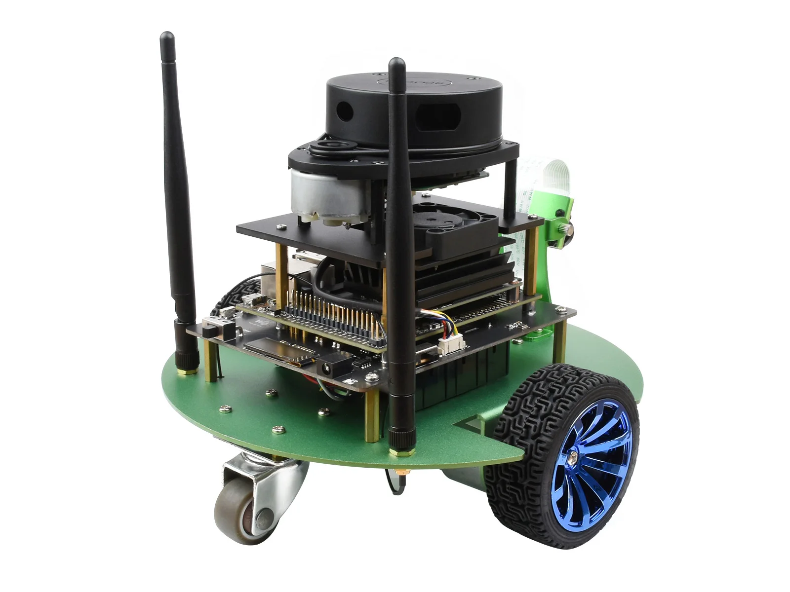 JetBot Professional Version ROS AI Kit,Dual Controllers AI Robot,Comes with NVIDIA /Waveshare Version Jetson Nano Developer Kit