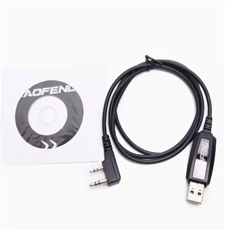 Cable de programación USB UV-K5 para Baofeng UV-5R Quansheng K6 UV5R Plus UV 13 /17 Pro Driver con software de CD