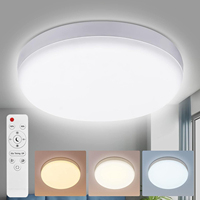 36W Dimmable LED Ceiling Light , 12 inch Flush Mount Light Fixture, Ceiling Light for Bedroom, Kitchen, bathroom,300W Equivalent