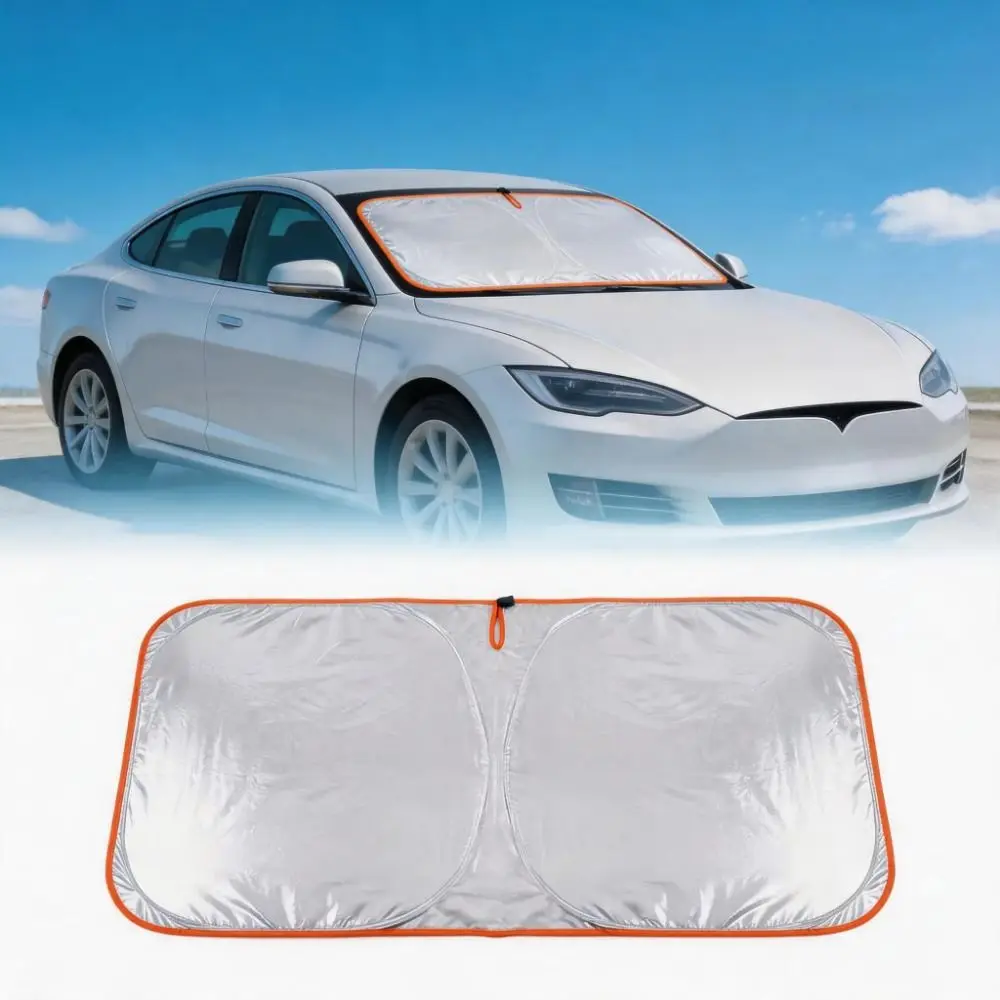Foldable Car Front Window Sun Shade UV Protection Reflective Windshield Sunshade Heat Insulation Portable Car Sun Shield