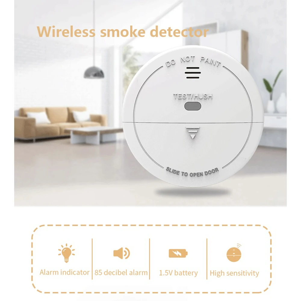 Imagem -02 - Cpvan-wireless Wifi Tuya Smoke Alarm Detector Sensor Altamente Sensível Home Security System Smoke Alarm Alarme de Incêndio