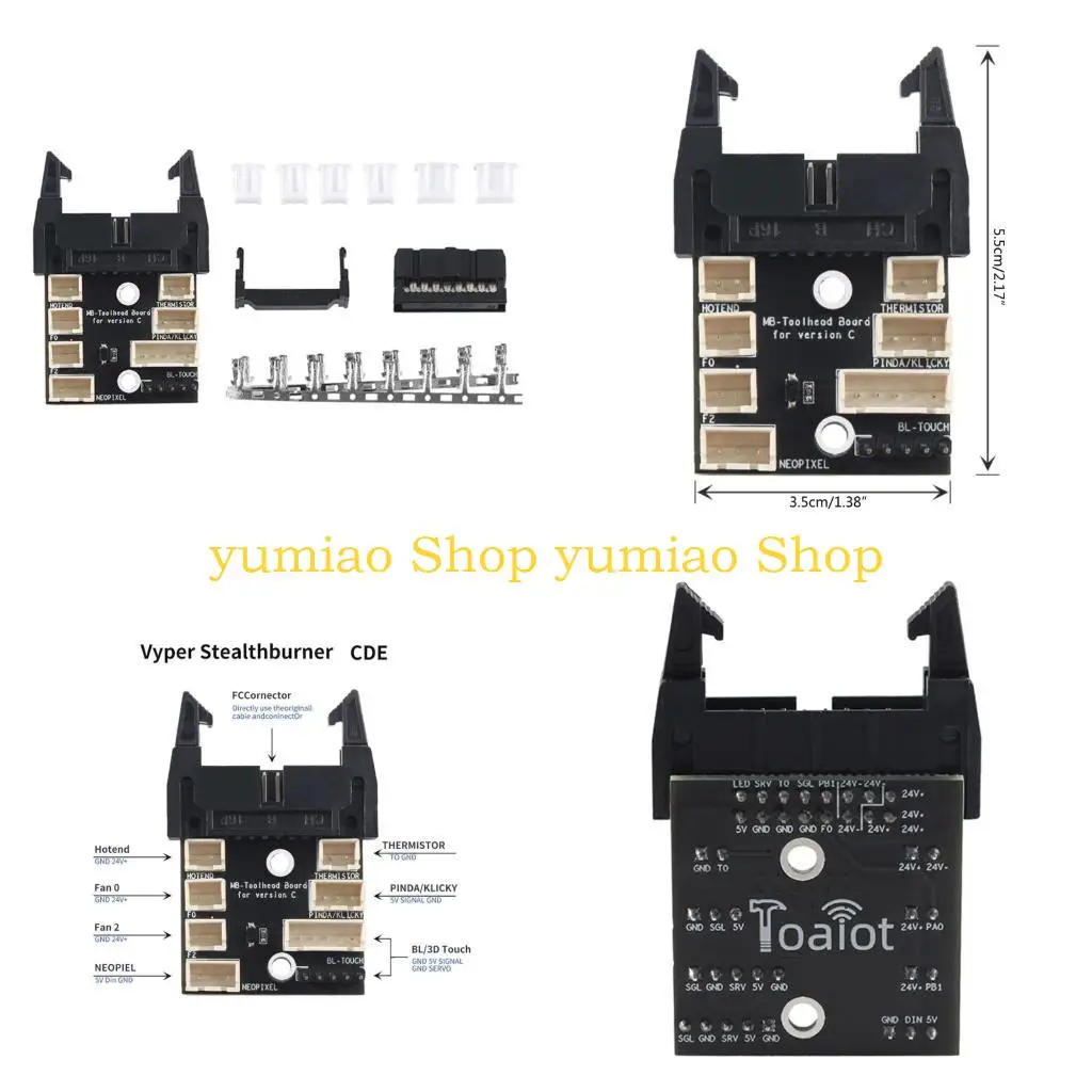 

587B Эффективная Vyper Stealthburner Extrusion Head Poard Tool Poard CDE версия адаптер модули для -принтера