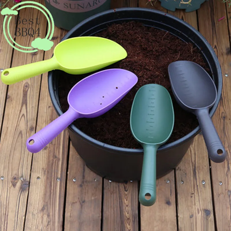 (BBQ4)Flower Vegetables Planting Soil Loosening Shovel Home Gardening Tools Shovels Cat Litter Spatula Balcony Gardening Shovel