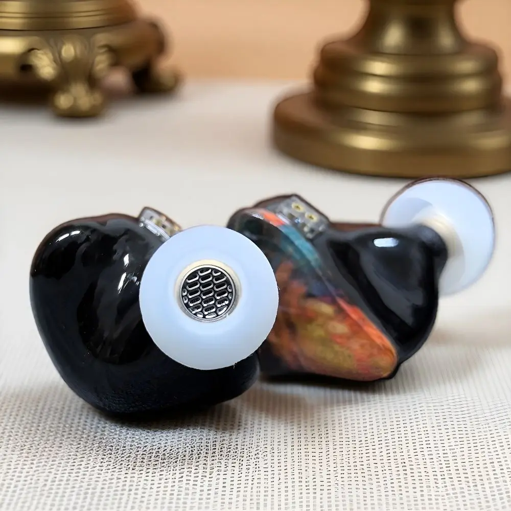 Tianrenhe TD19s البريليوم الحجاب الحاجز الراتنج خشب مستقر عالية الدقة باس سماعات 0.78 مللي متر داخل الأذن سدادات الموسيقى ملف واحد