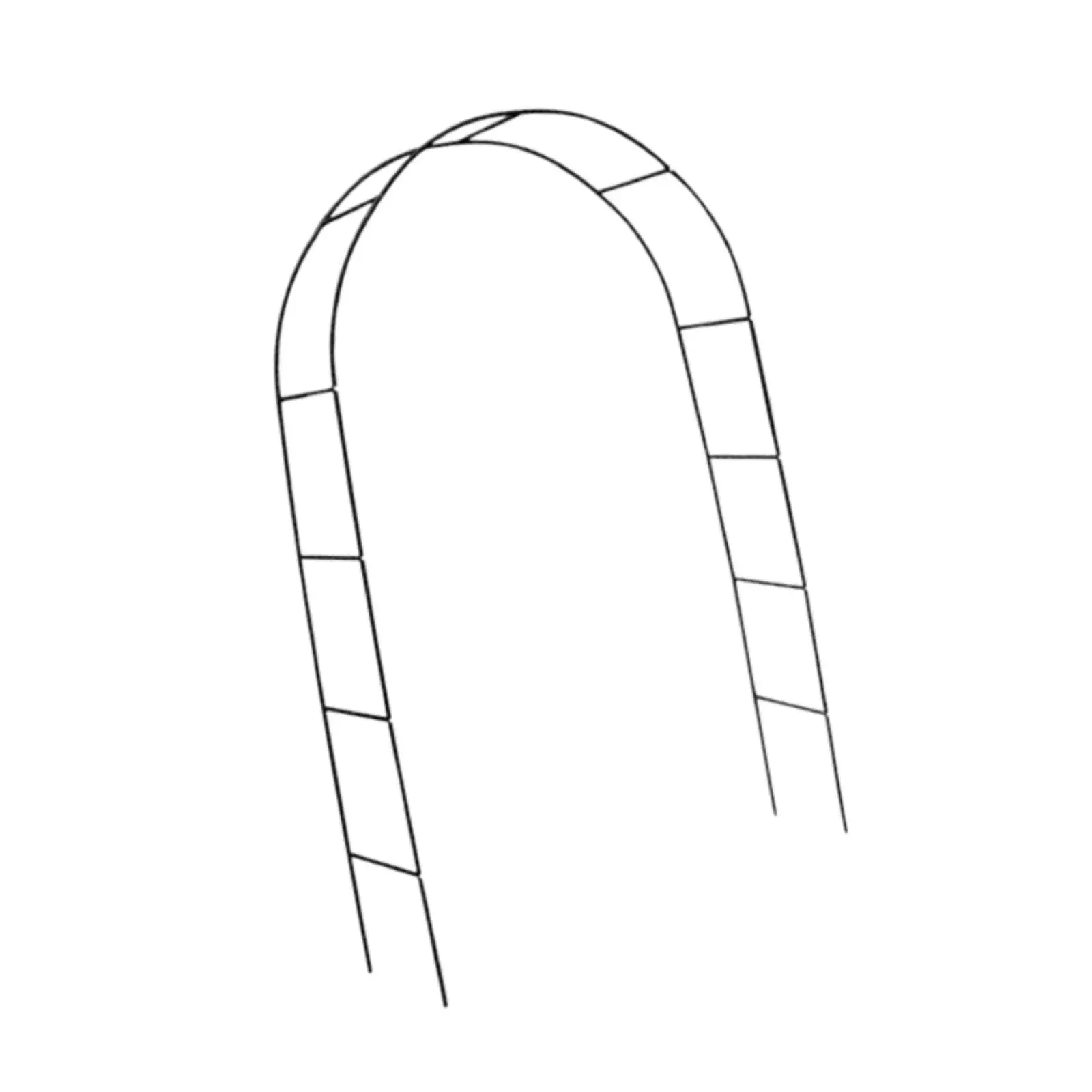 Garden Arch Trellis Metal Frame for Climbing Plants Outdoor Wedding Decor DIY Assembly