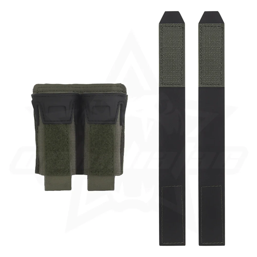 OPHIDIAN 9MM Double Mag Pouch Agilit Style Pincers Pistol Magazine Pouch MOLLE Quick Release Airsoft Hunting Vest Belt Gear