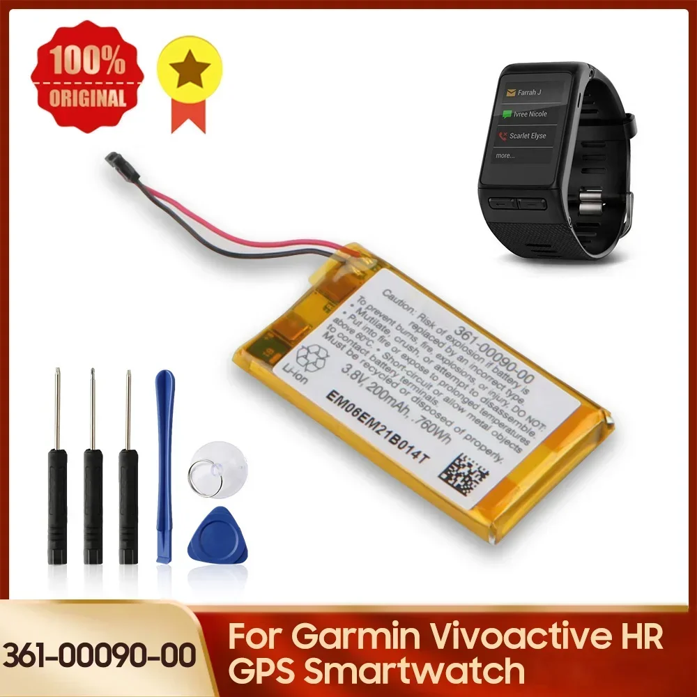 Batería 361-00090-00 para Reloj Inteligente Garmin Vivoactive HR GPS, Baterías de Repuesto de Alta Calidad con Herramienta, Producción en 2026