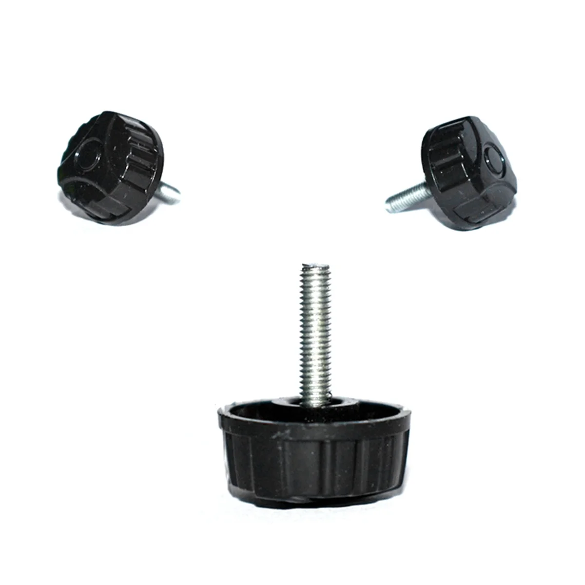 A71P 10PCS Angeln Zubehör Liefert Tackle Rad Rocker Griff Teile Rocker Arm Abdeckung Meer Stange Rad Muttern Griff Silber