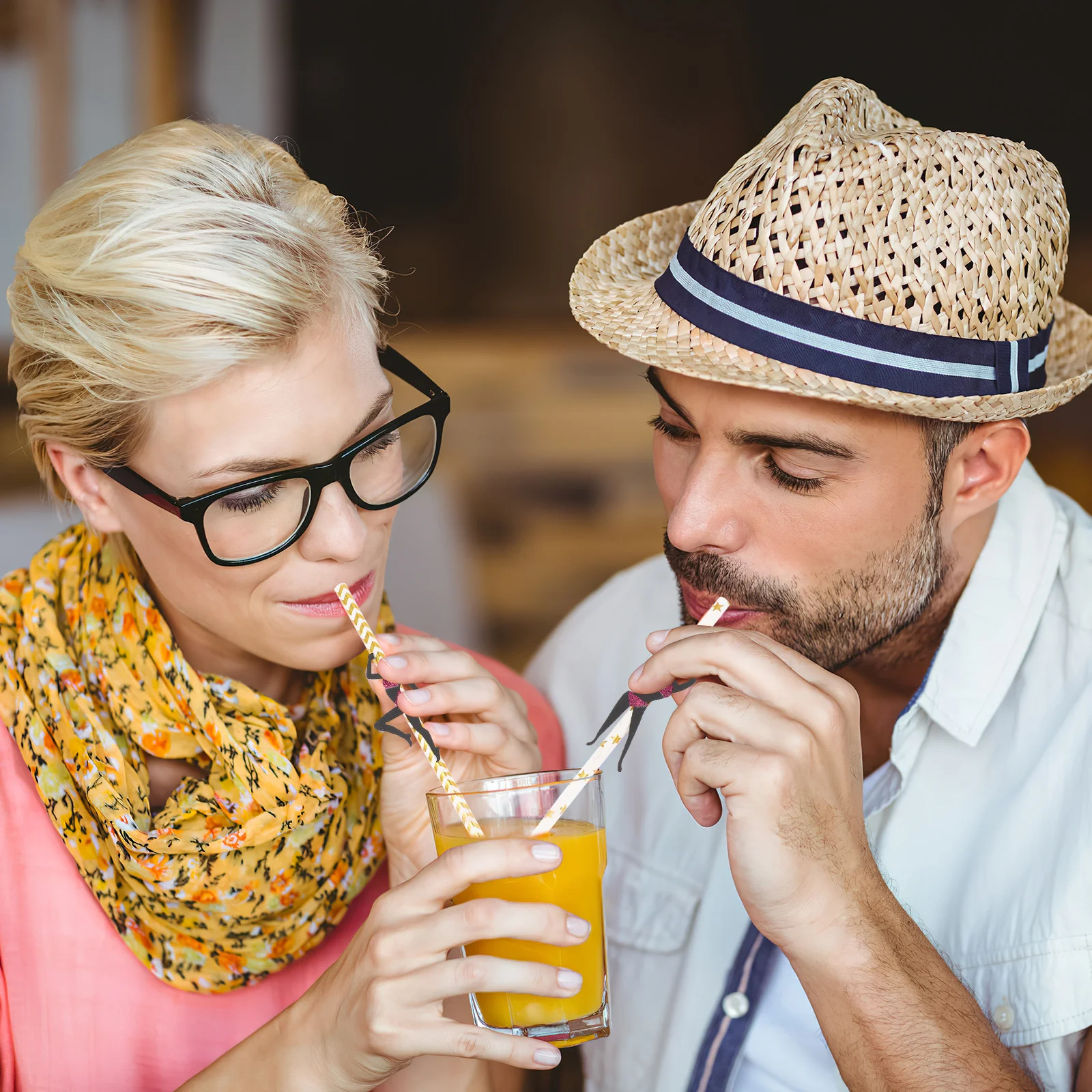 

24Pcs Golden Party Straws Dancing Women Bachelorette Decorations Smooth Safe Drinking Supplies Bachelorette Party Straws