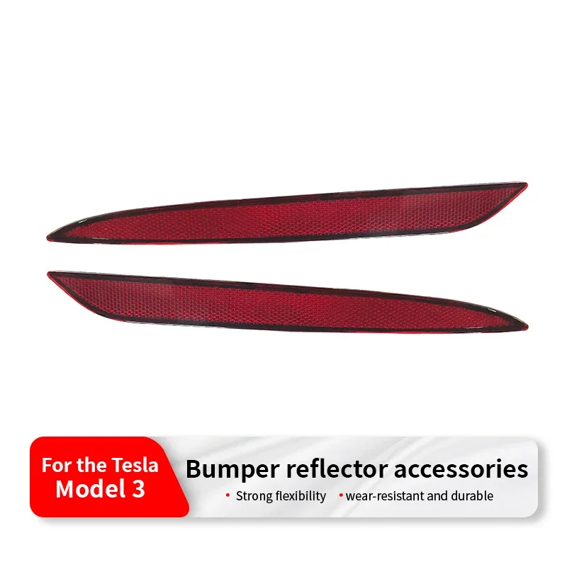 Applicable to Model 3 Rear Reflector Anti-Collision Rear Lamp Bumper Light Bar Reflective Light Strip for Vehicle Safety