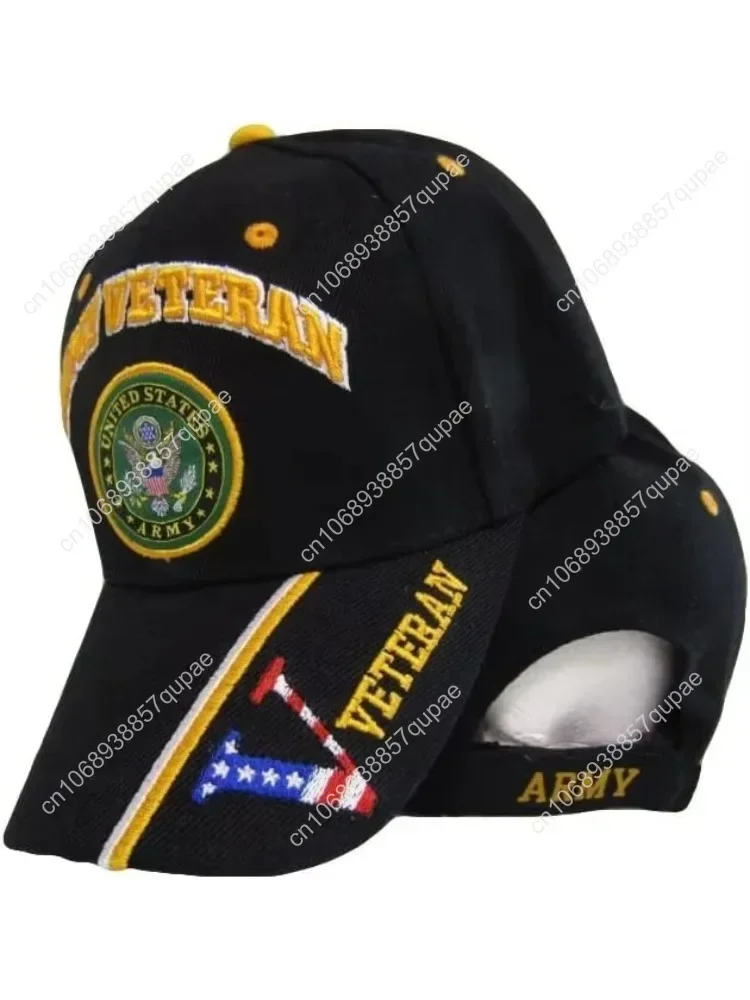 

Auhafaly United States Army Veteran Men's Standard Baseball, Black, One Size