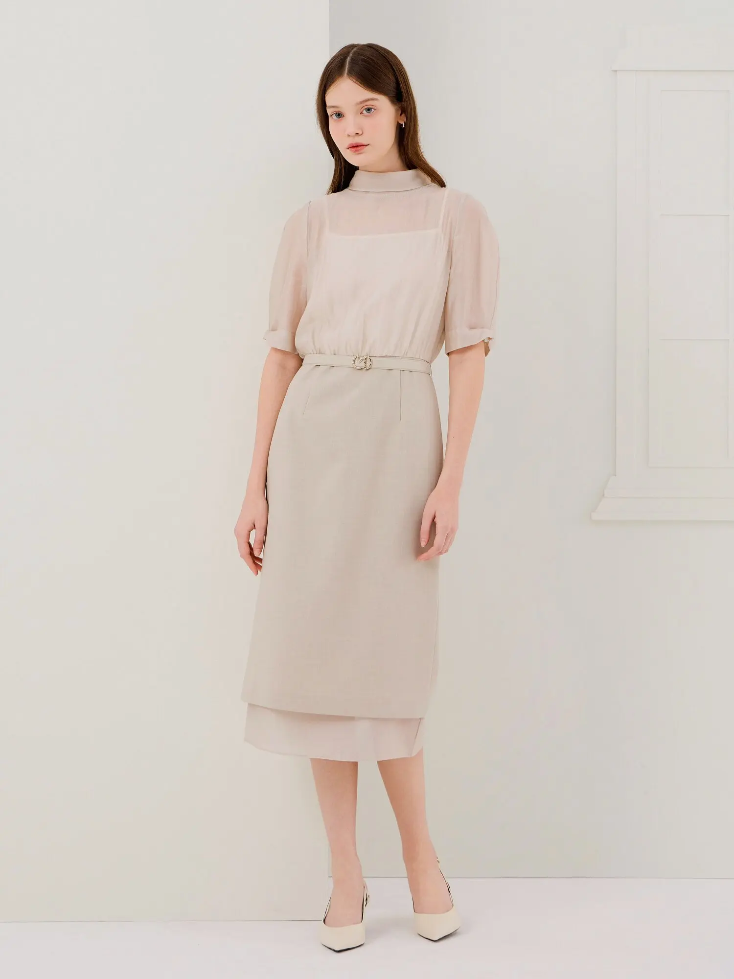 

Summer Commute Style Jj Brand Women's Dress Awei Clothing Slimming Waist Elegant Fashionable