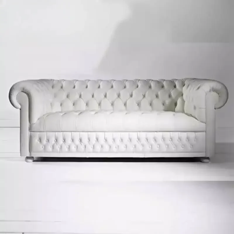 

Luxury Leather Living Rooms Sofa Creative Leisure Medieval Luxury Retro Simple Sofa Designer Modern Muebles Salon Furniture