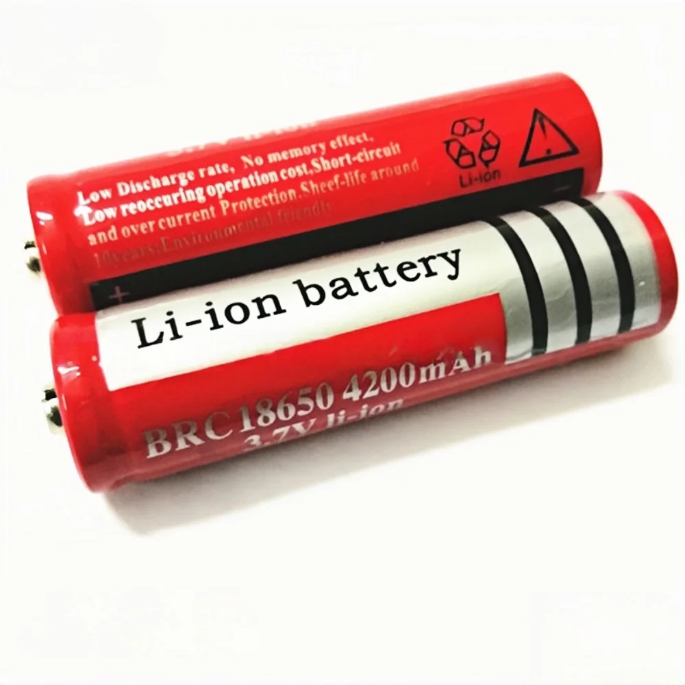 Nowa bateria litowo-jonowa 18650 3.7V 4200mAh, odpowiednia do latarek LED, reflektorów, laserów. — zdjęcie produktu 4