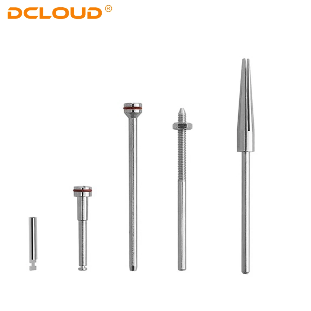 10Pcs Dental Polishing Shank Mandrel Diamond Disc Holding Needle Burs Tool For Polisher Machine Cutting Drill Cut-off Disc Tools