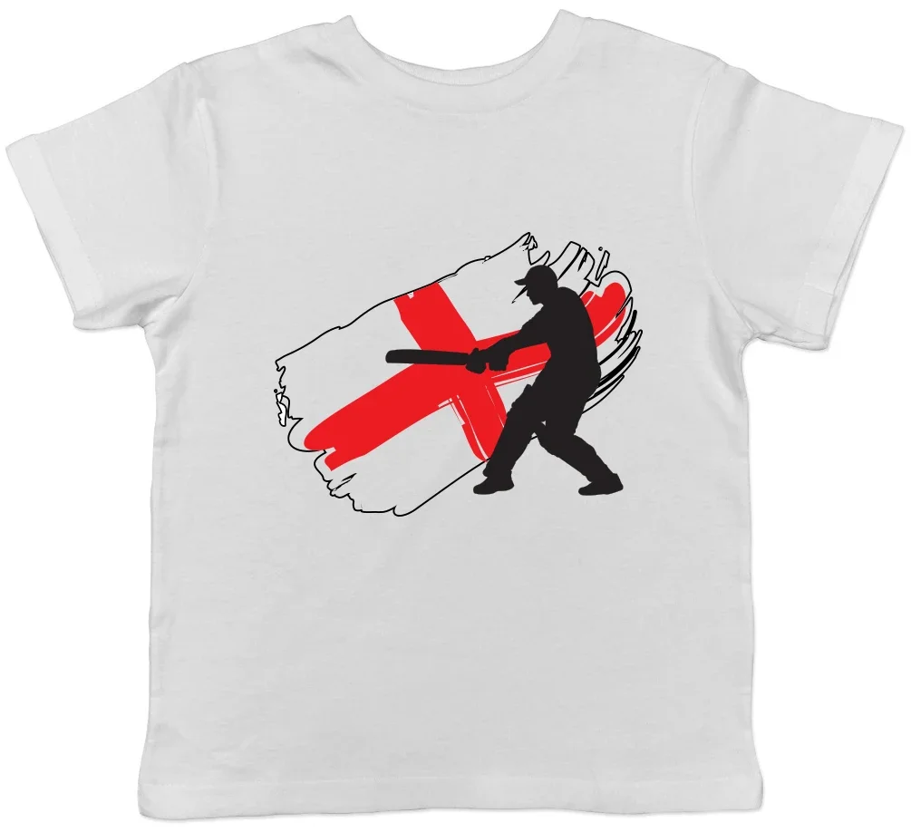 England Cricket Boys Girls Kids Childrens T-Shirt Tee