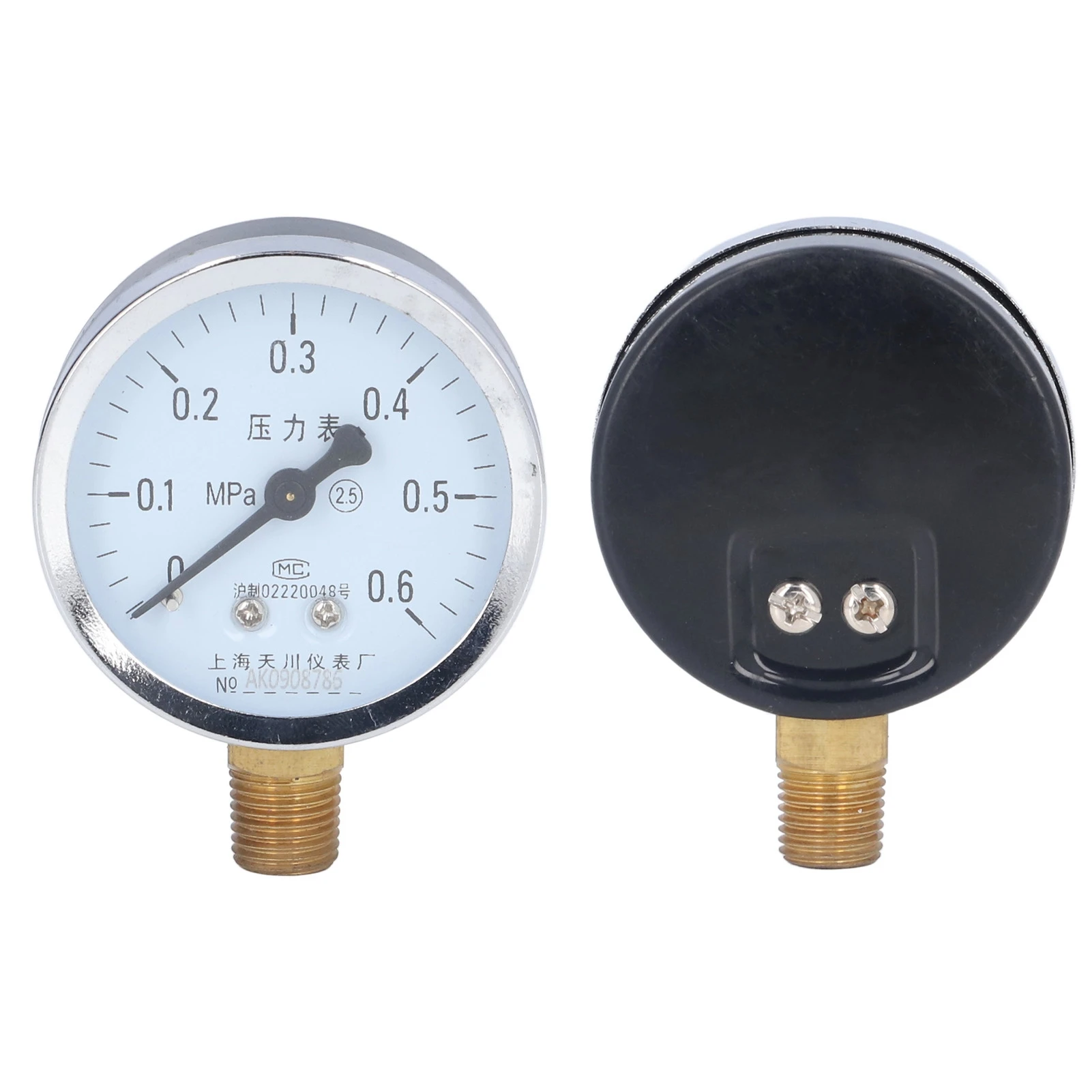 

1/4 NPT Pressure Gauge High Accuracy Clear High Quality Aluminum Alloy Casing Petroleum Chemical Chemical Fiber Pressure Gauge