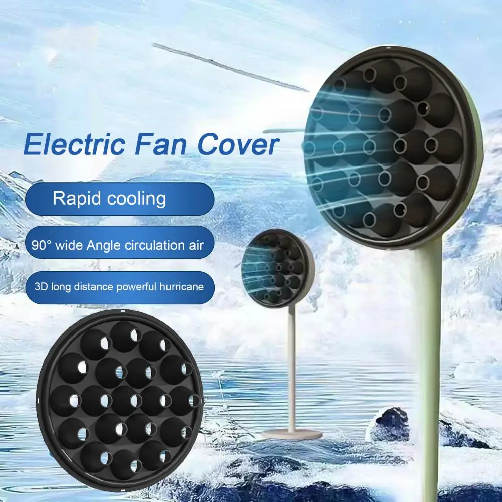 Quick Physical Cooling Electric Fan Cover Multi-hole Round Heavy Duty Summer Energy Saving Homemade Floor Fan Cooler Cover