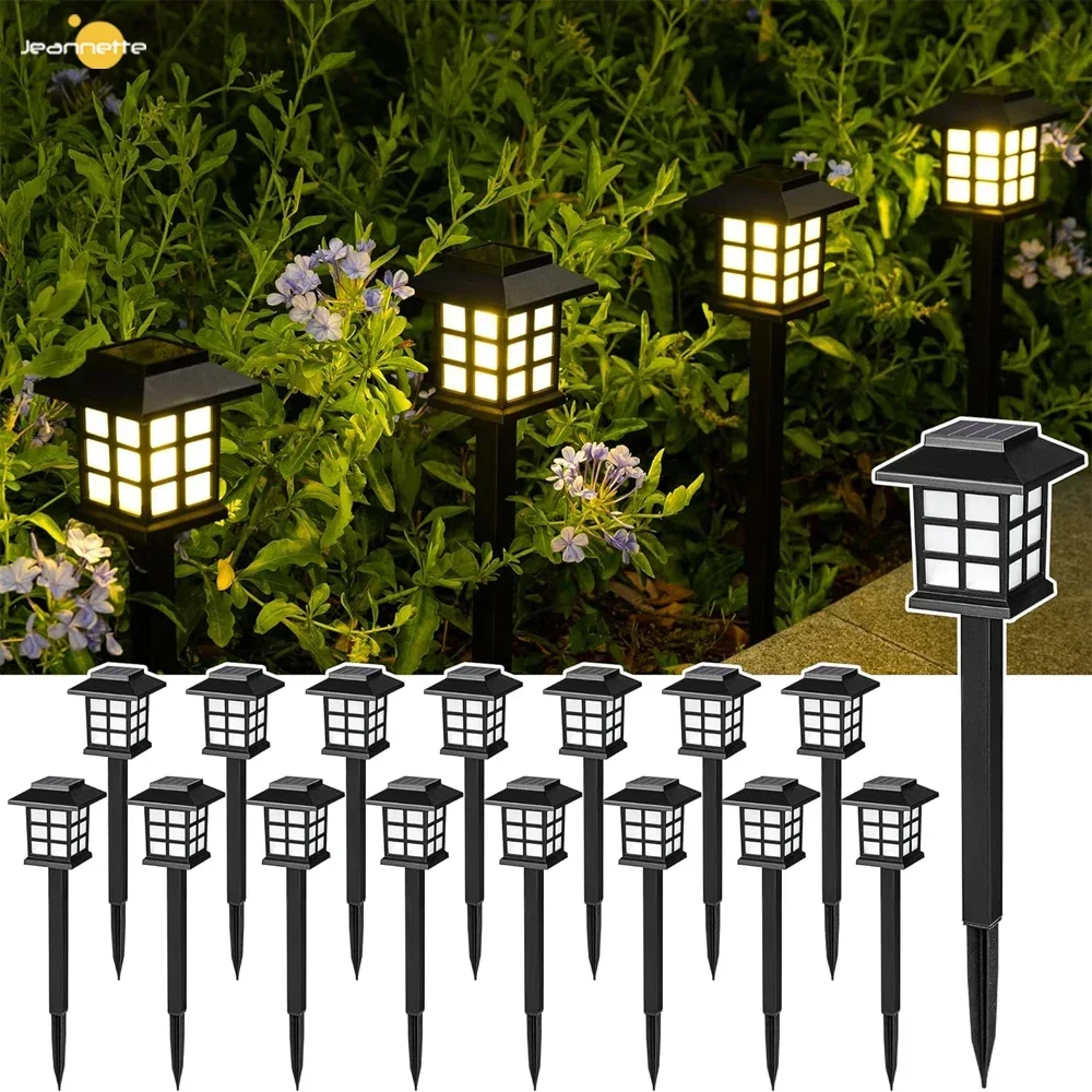 Luces LED solares para camino al aire libre, lámpara Solar impermeable para jardín, paisaje, Patio, entrada, pasarela, césped